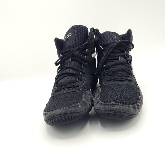 ASICS  Matflex 6 Wrestling Shoes Black white men\'s size 9 main image 3